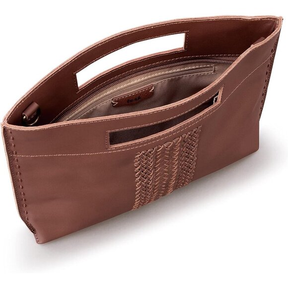 Leather Crossbody Bag Womens Convertible Shoulder & Clutch Stylish & Sustainable - Picture 3 of 7